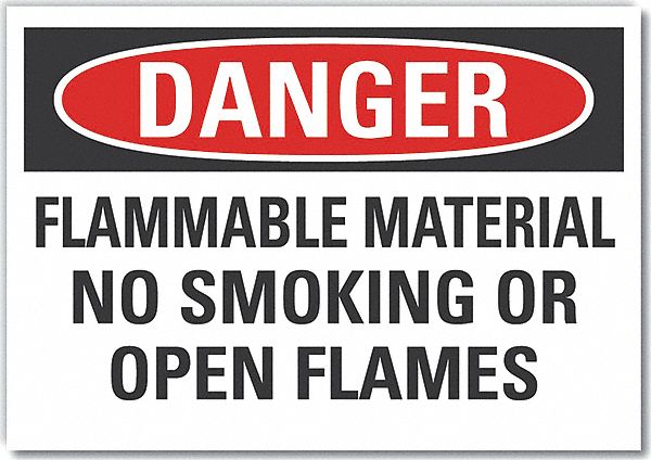 Danger Sign 10inx14in Non-PVC Polymer