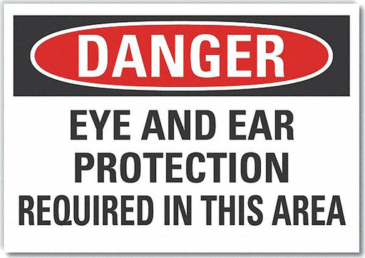 Danger Sign 10in x 14in Non-PVC Polymer
