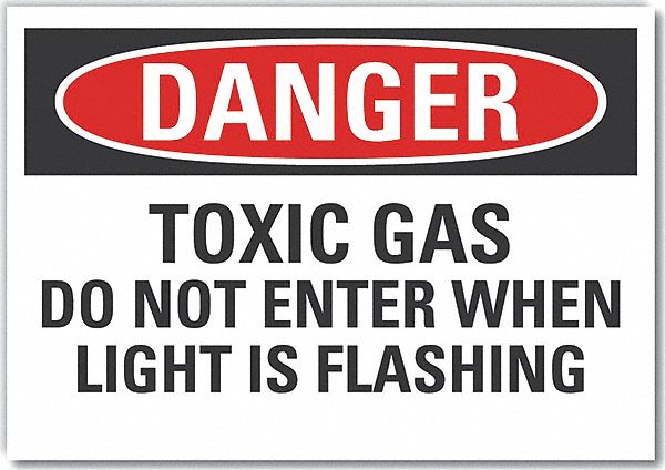 Danger Sign 10inx14in Non-PVC Polymer