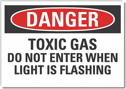 Danger Sign 7 in x 10 in Non-PVC Polymer