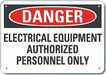 Danger Sign 7 in x 10 in Aluminum