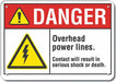 Danger Sign 7 in x 10 in Aluminum