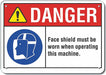 Danger Sign 7 in x 10 in Aluminum