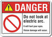 Rflct Welding Safety Danger Sign 10x14in