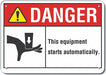 Danger Sign 7 in x 10 in Aluminum