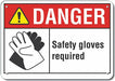 Rflct Hand Danger Sign 10x14in Alum