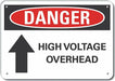 High Voltage Danger Sign 10inx14in Alum