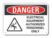 Danger Sign 7 in x 10 in Aluminum