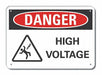 Danger Sign 7 in x 10 in Aluminum