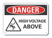 Rflctv High Voltage Danger Sign 10x14in