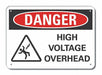 High Voltage Danger Sign 10inx14in Alum