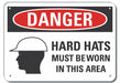 Danger Sign 7 in x 10 in Aluminum