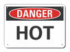 Danger Sign 7 in x 10 in Aluminum