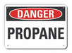 Danger Sign 7 in x 10 in Aluminum