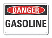 Rflct Gasoline Danger Sign 7x10in Alum