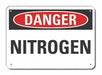 Danger Sign 7 in x 10 in Aluminum