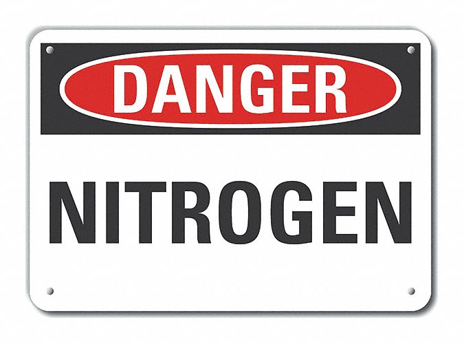 Danger Sign 7 in x 10 in Aluminum