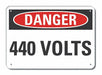 Rflct Voltage Danger Sign 7x10in Alum