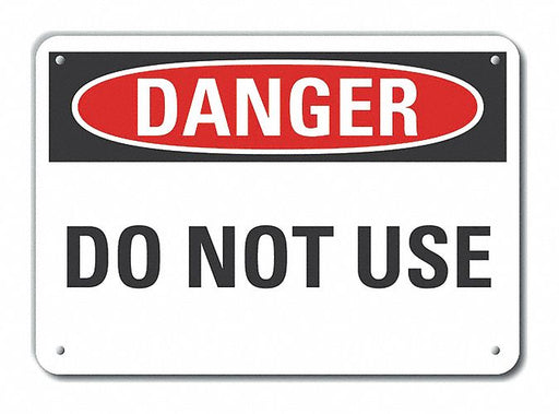 Accident Prevention Danger Sign 7x10in