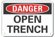 Danger Sign 7 in x 10 in Aluminum