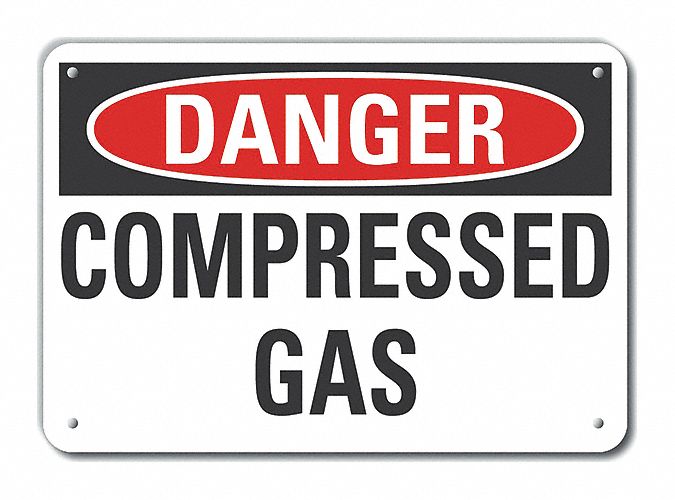 Danger Sign 10 W x 7 H 0.040 Thick