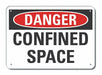 Danger Sign 7 in x 10 in Aluminum