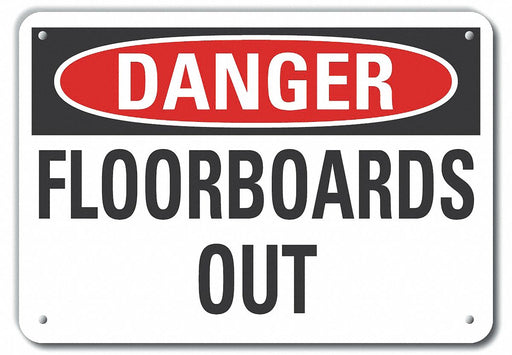 Accident Prevention Danger Sign 10x14in