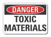 Alum Toxic Mtrl Danger Sign 10x14in Alum