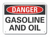 Rflct Gasoline Danger Sign 10x14in Alum