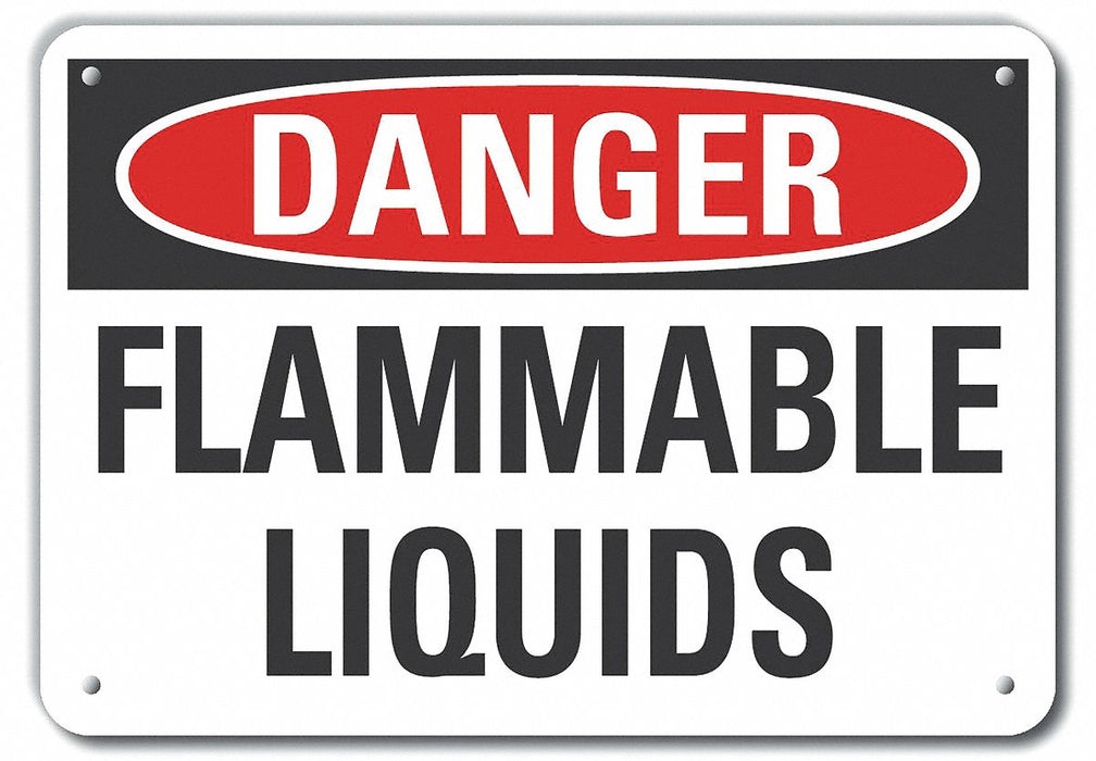Danger Sign 7 in x 10 in Aluminum