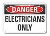 Rflct Elec Equip Danger Sign 7x10in Alum