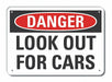 Rflct Traffic Safety Danger Sign 10x14in