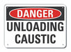 Rflct Caustic Danger Sign 10x14in Alum