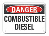 Rflctv Combust Diesel Dangr Sign 10x14in