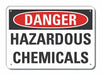 Alum Hazardous Chem Danger Sign 10x14in