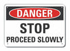 Alum Lift Truck Trfc Danger Sign 10x14in