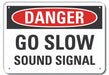 Rflct Lift Trck Trfc Dangr Sign 7x10in