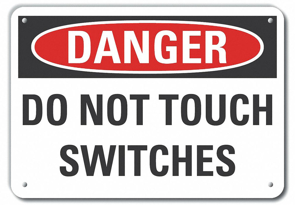 Machine Operation Danger Sign 10x14in