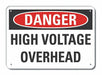 Rflct High Voltage Danger Sign 7x10in