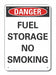 Alum No Smoking Danger Sign 10x7in Alum