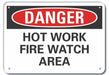 Danger Sign 7 in x 10 in Aluminum