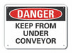 Alum Conveyor Safety Danger Sign 7x10in