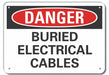Danger Sign 7 in x 10 in Aluminum