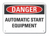 Danger Sign 7 in x 10 in Aluminum