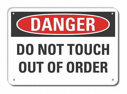 Accident Prevention Danger Sign 10x14in