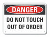 Accident Prevention Danger Sign 7inx10in