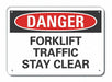 Danger Sign 7 in x 10 in Aluminum
