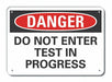 Rflct Auth Personnel Danger Sign 10x14in