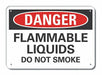 Alum Flammable Liquid DangerSign 10x14in