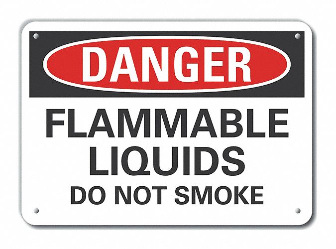 Danger Sign 7 in x 10 in Aluminum